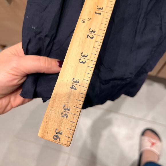 Rag & Bone Navy Sleeveless Trapeze Shirt Mini Dress Sz Large - Picture 8 of 9